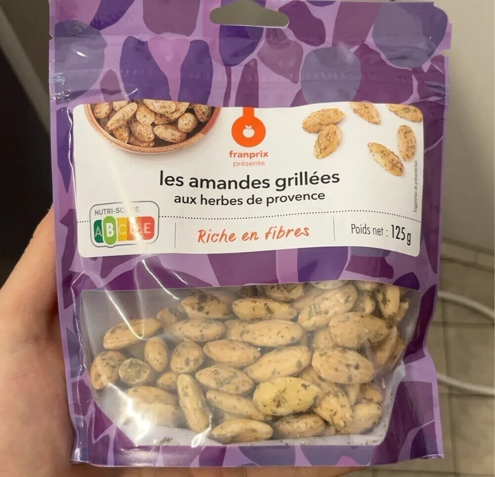 Amandes grillées aux herbes de Provence