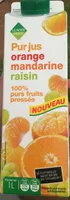Pur jus orange mandarine raisin