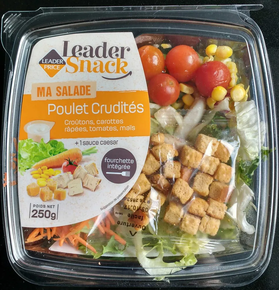 Ma Salade poulet crudités
