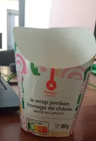 Le wrap jambon fromage de chevre sauce au yaourt
