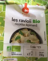 Les Raviolis Bio Ricotta Epinard