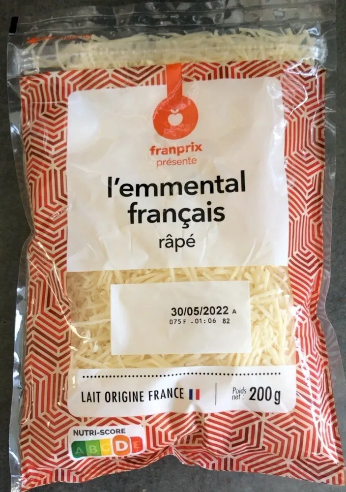 L’emmental français râpé