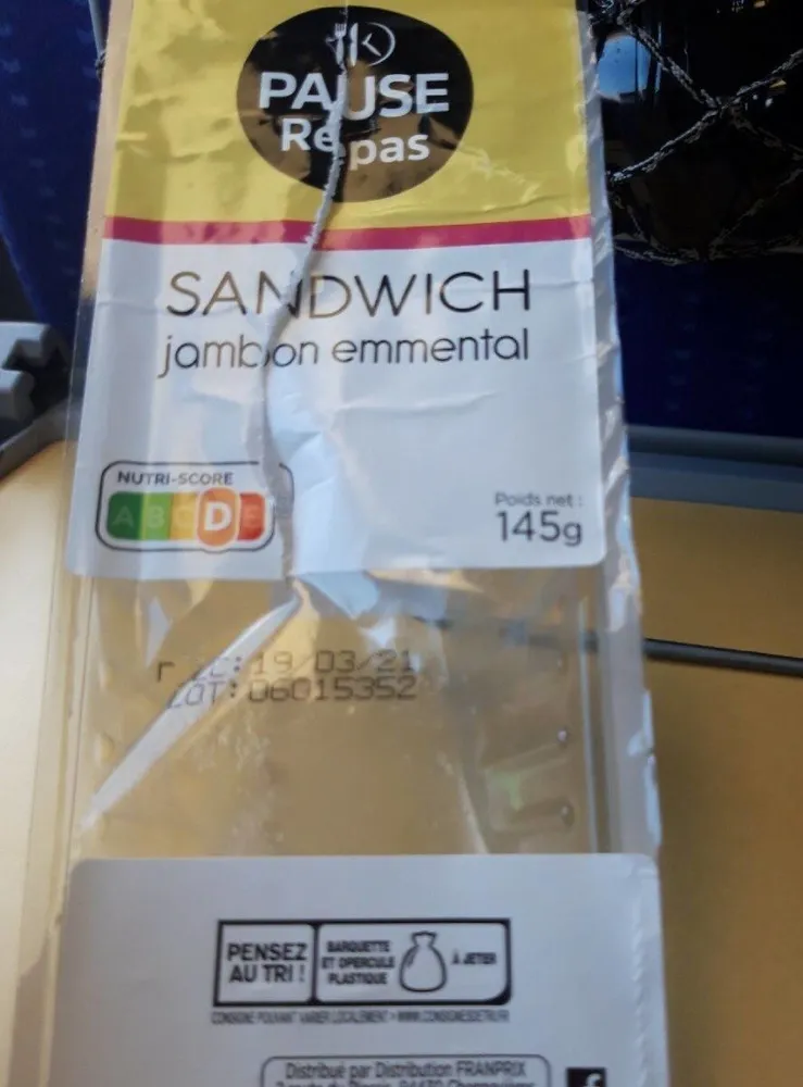 Sandwich jambon emmental