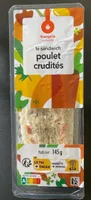 Le sandwich poulet crudite