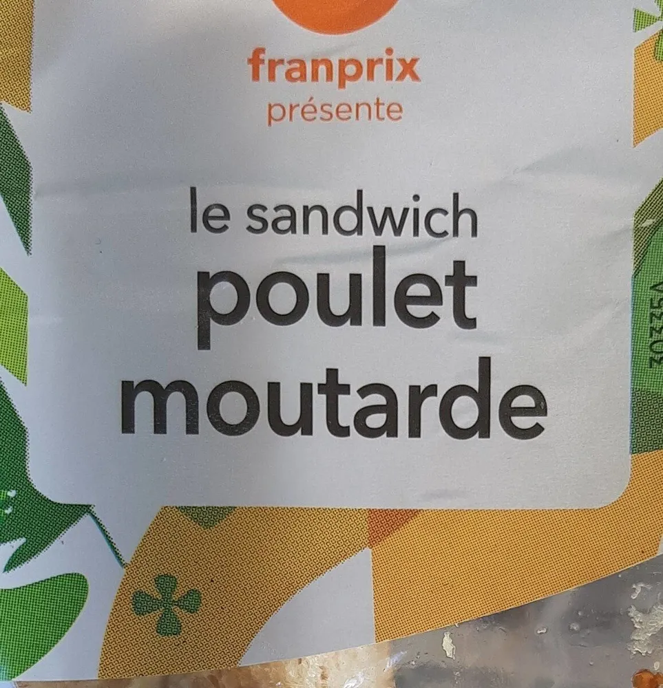 sandwich poulet moutarde