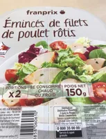 Emincés de filets de poulet rotis