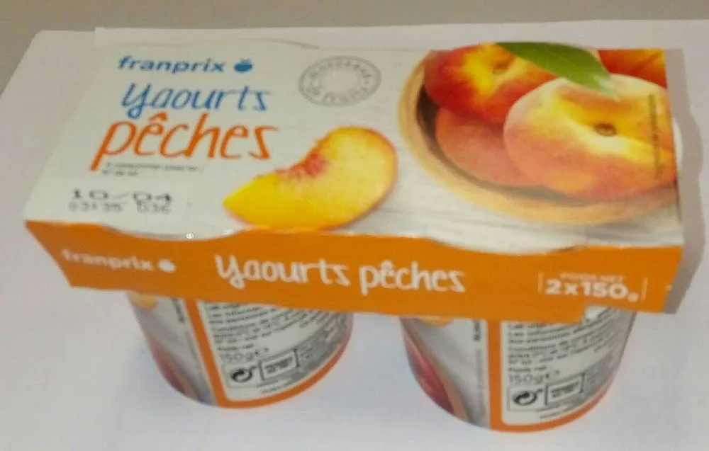 Yaourts pêches