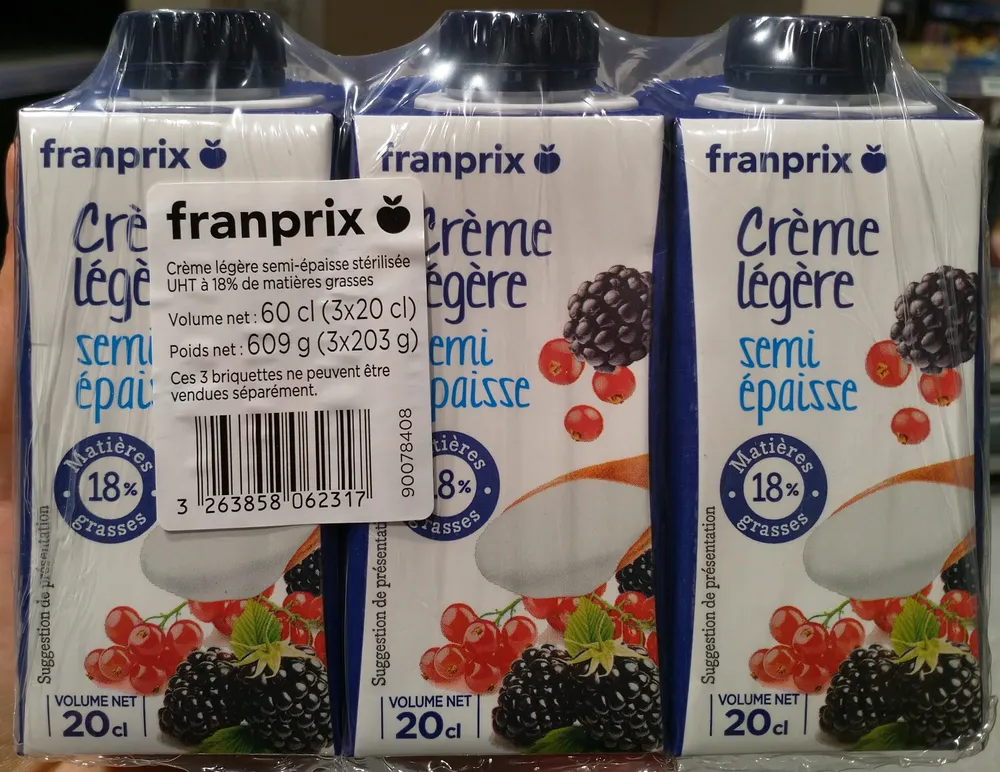 Crème légère semi epaisse