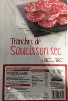 Tranches de saucisson sec