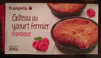 Gâteau aux yaourt fermier, framboise