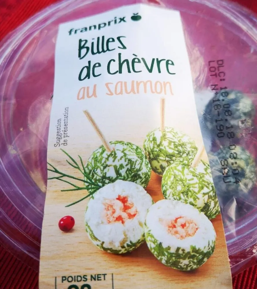 Billes de chèvre au saumon