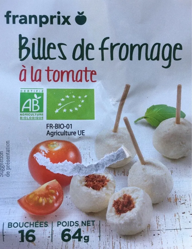 Billes de fromage à la tomate