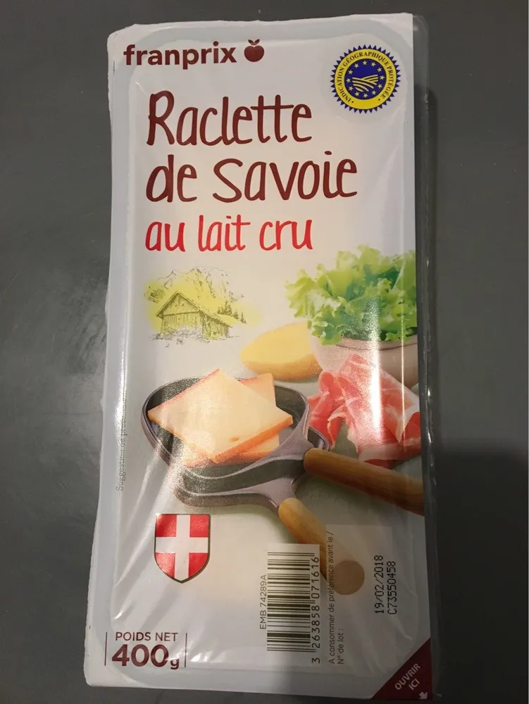 Raclette de Savoie au lait cru
