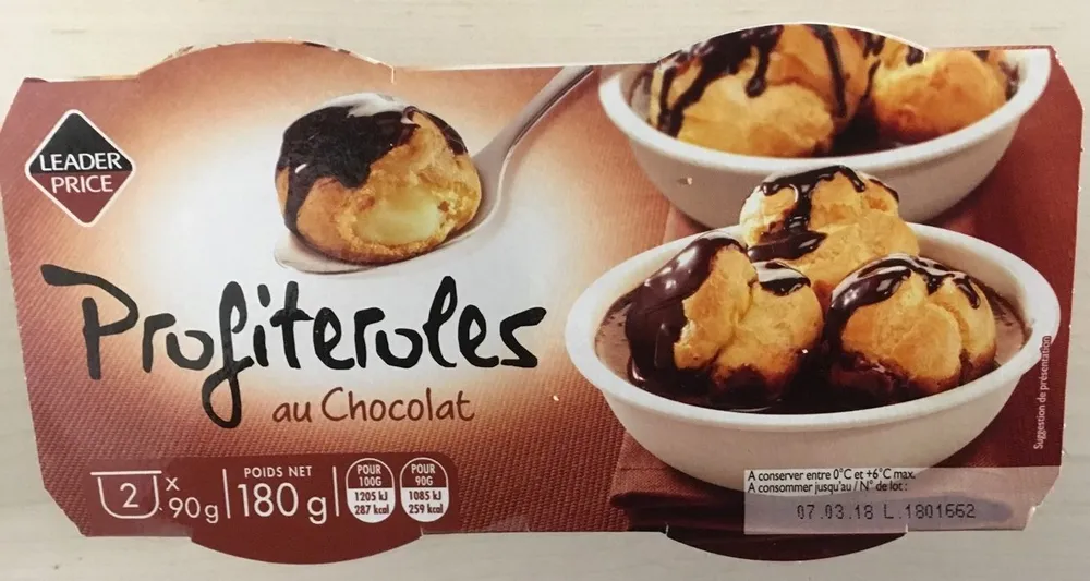 Profiteroles au chocolat