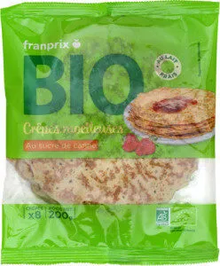 Crepes moelleuses au sucre de canne bio