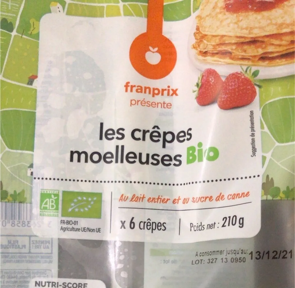 Les crepes moelleuses bio