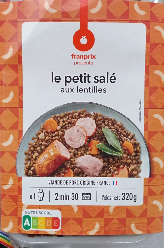 Petit salé aux lentilles