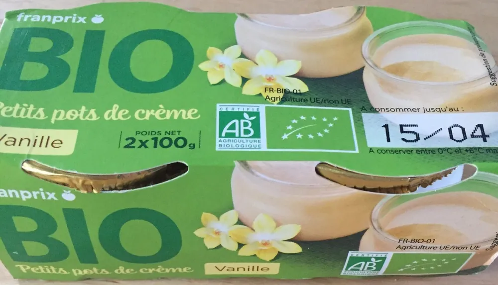 Petits pots de creme Vanille