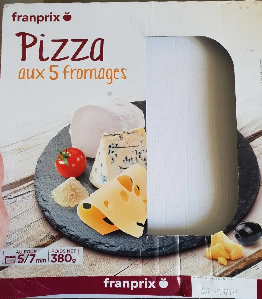 Pizza aux 5 fromages