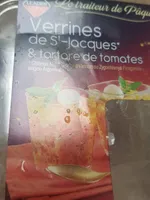 Verrines de st Jacques et tartares de tomates