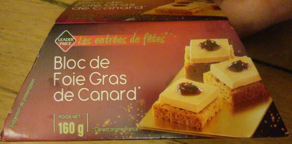 Bloc de foie gras de canard