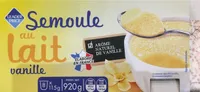 Semoule au lait vanille
