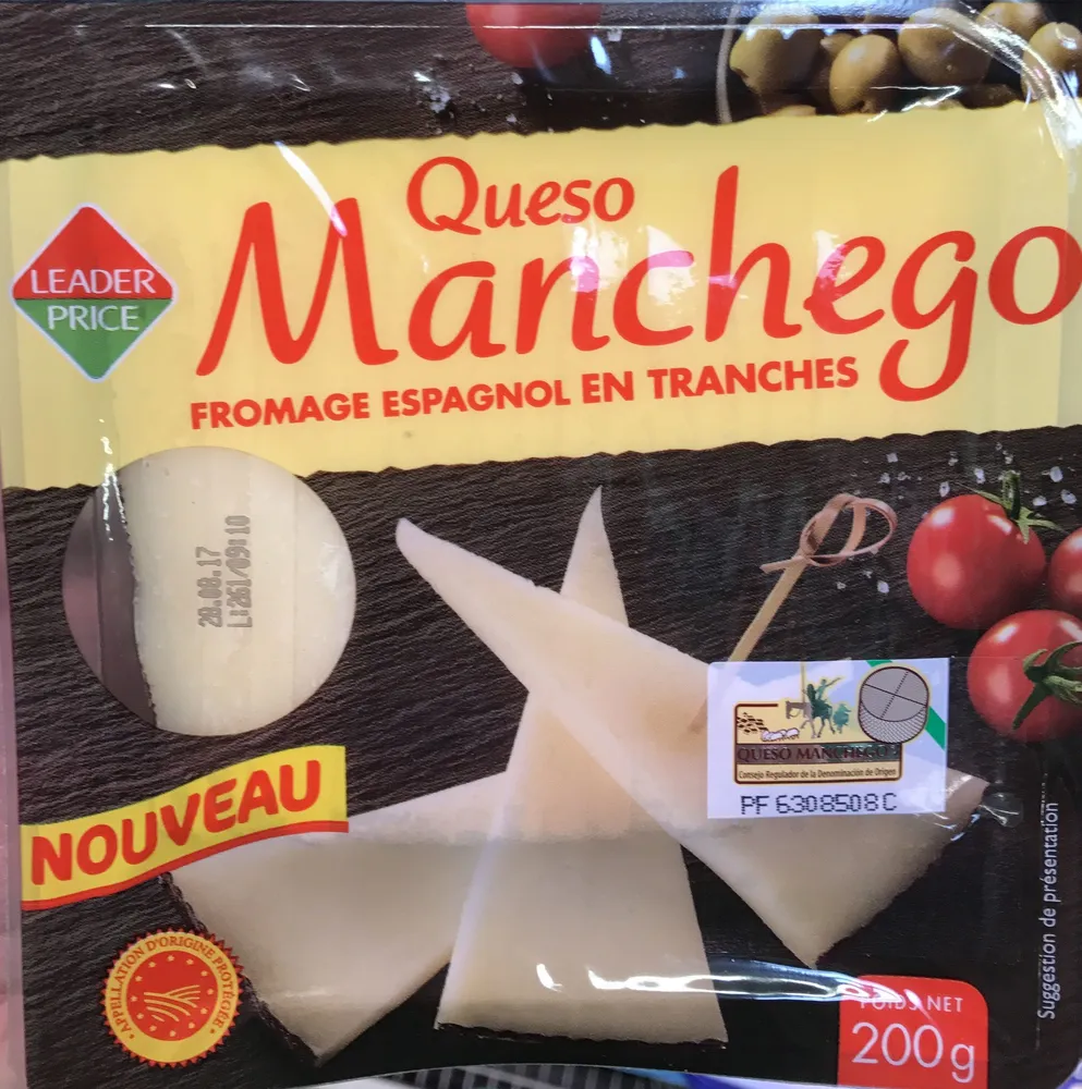 Queso Manchego - Fromage espagnol en tranche