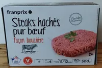 Steaks hachés pur bœuf façon bouchère