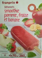 Bâtonnets Smoothie pomme, fraise et banane