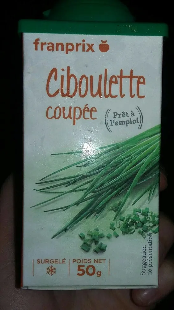 Ciboulette coupée