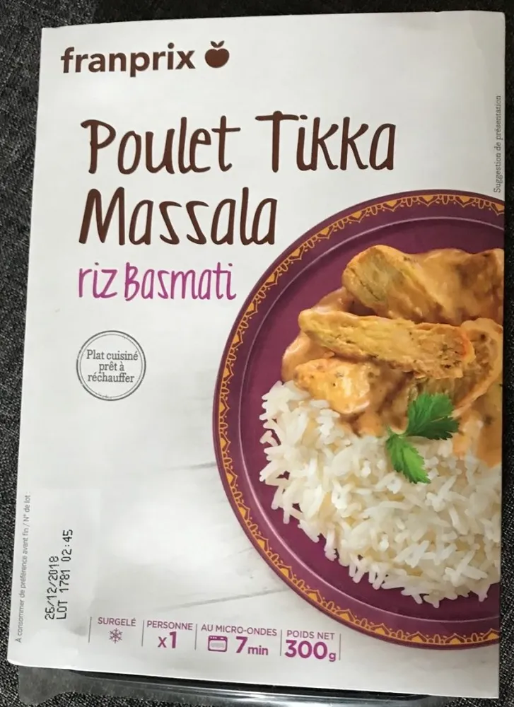 Poulet Tikka Massala