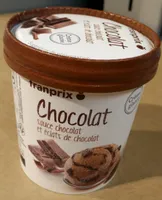 Crème Glacée Chocolat, Sauce Chocolat et Éclats de Chocolat