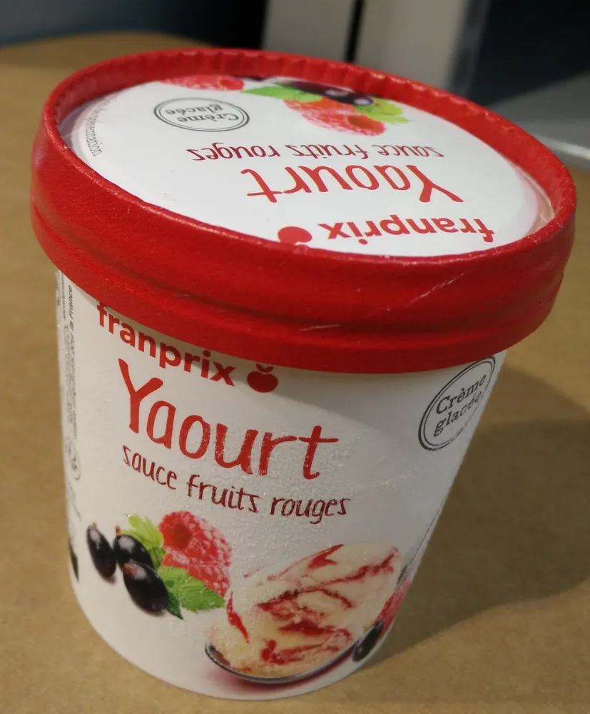 Crème Glacée Yaourt Fruits Rouges