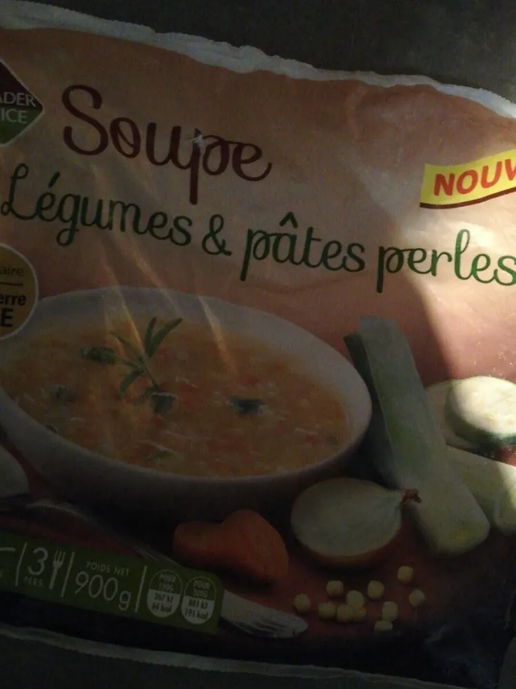 Soupe de légumes et pâtes perles