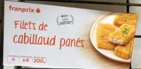 Filet de cabillaud panés