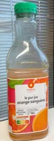 Le pur jus orange sanguine