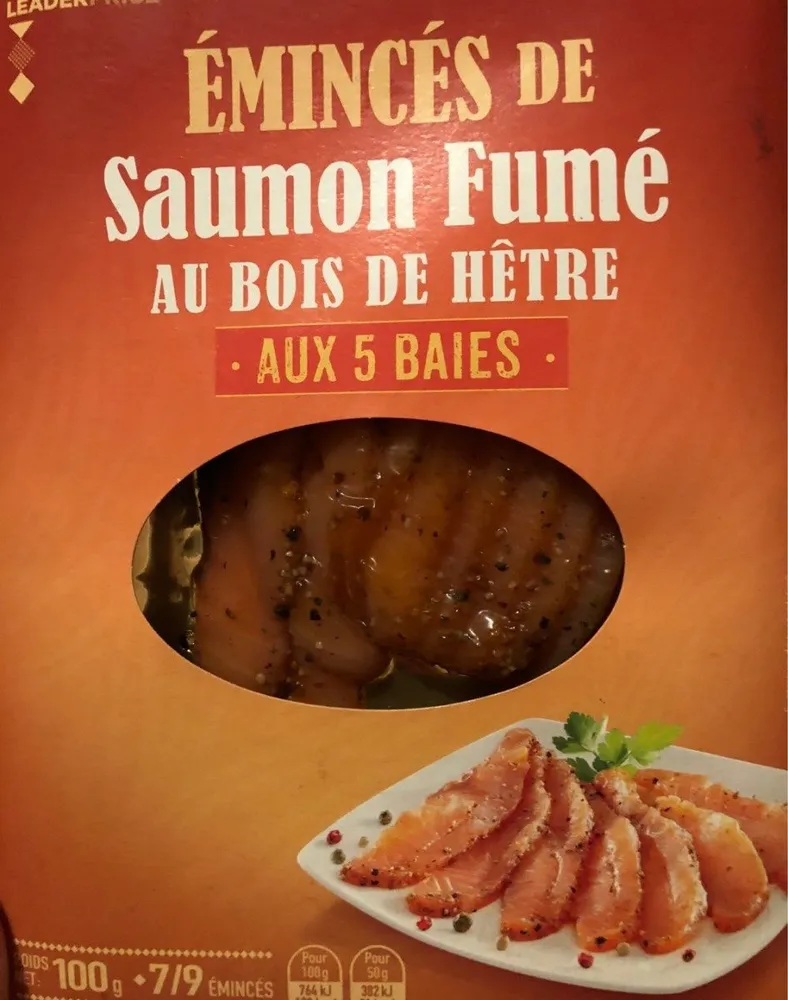 Eminces de saumon fumé
