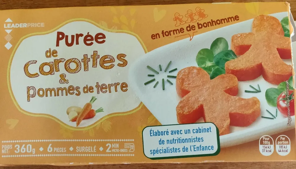 Purée de carottes et pomme de terre
