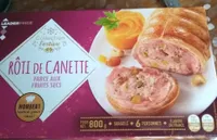 Rôti de canette farcie au fruits secs