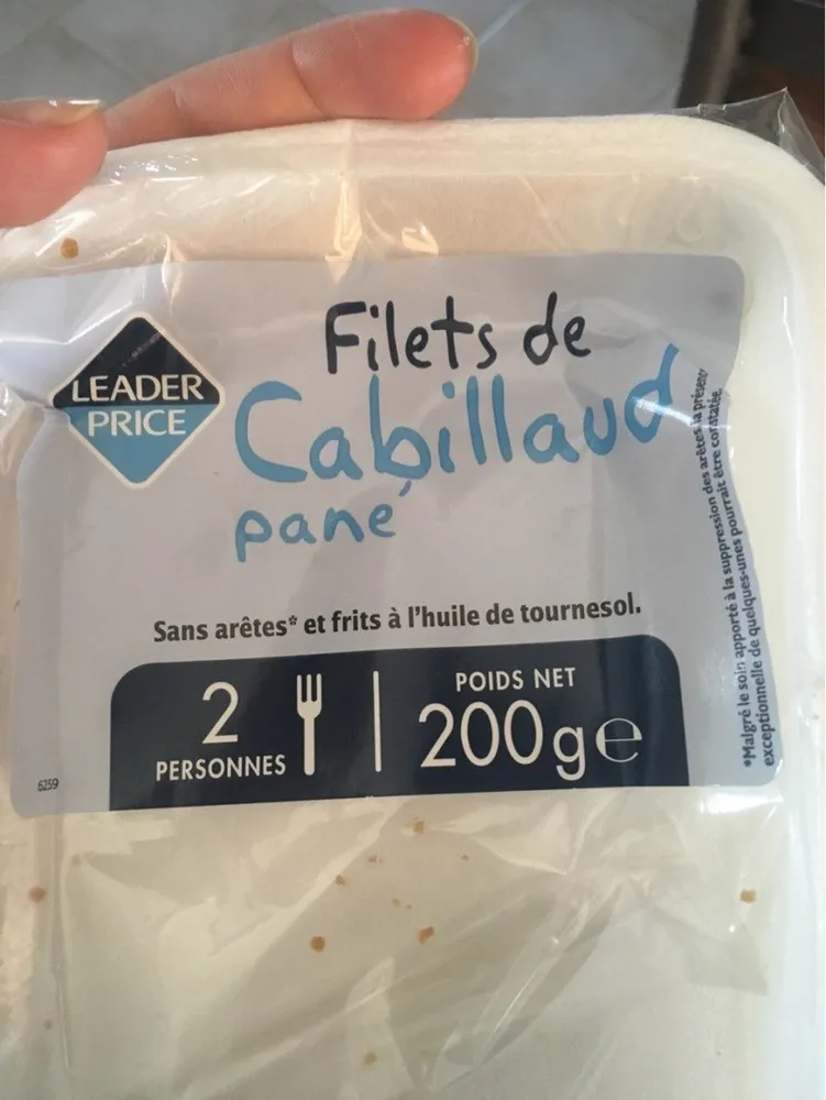 Filet de Cabillaud Pané