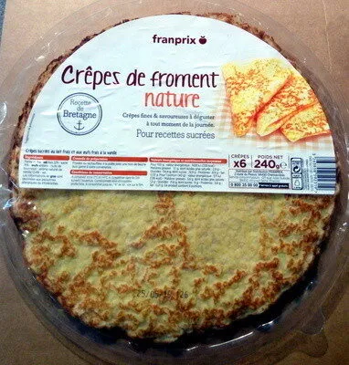 Crêpes de froment nature
