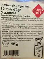 Jambon des pyrenees 10 mois