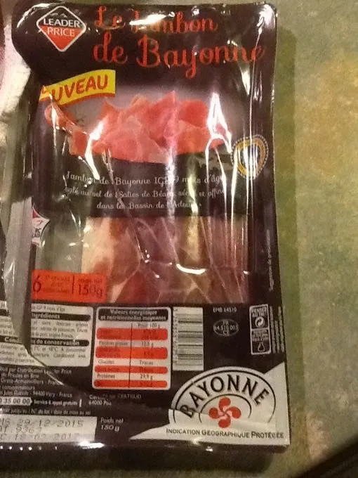 Le Jambon De Bayonne ICP 9 mois d'âge