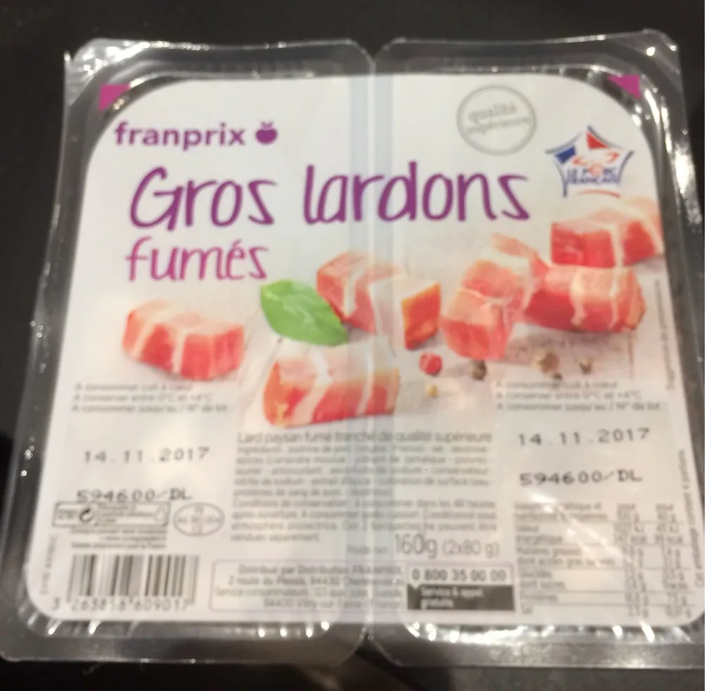 Gros lardons fumés
