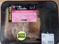 Côtes de porc échine avec os marinés au romarin saveur citron