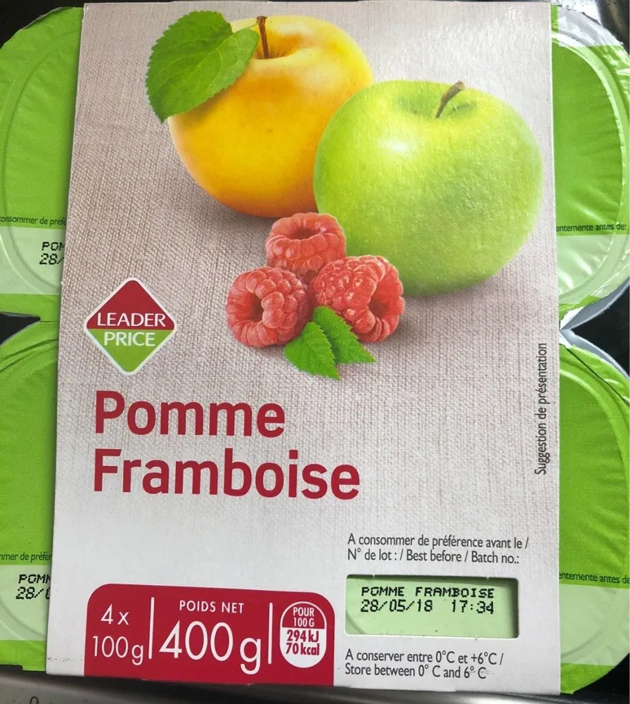 Dessert de Fruits Pomme Framboise