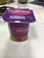 Yaourts crémeux fruits rouges
