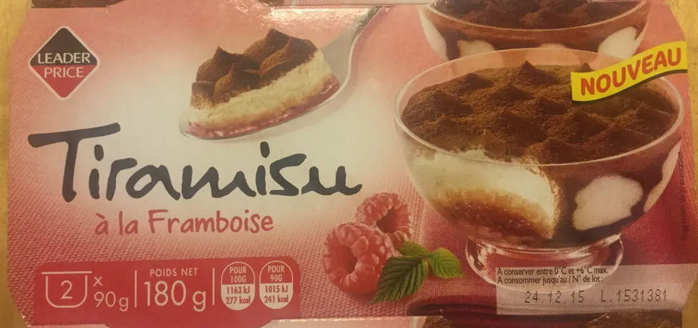 Tiramisu à la framboise