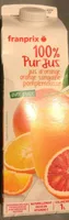 Jus d'orange, orange sanguine, pamplemousse