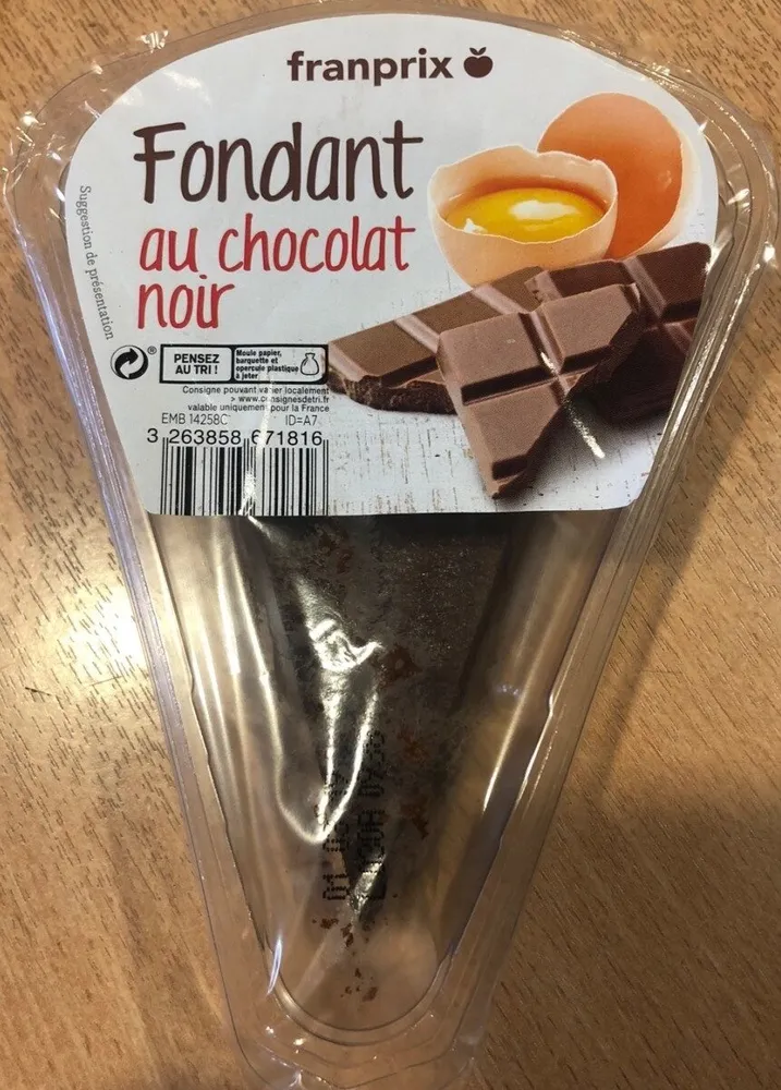 Fondant au chocolat noir
